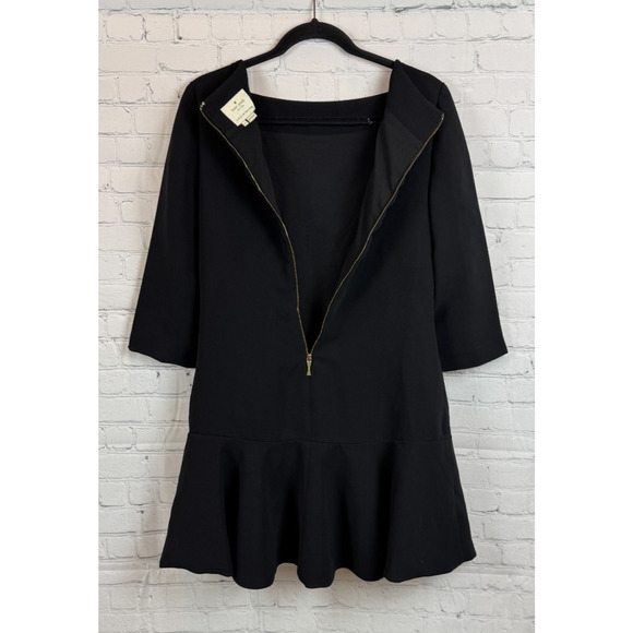 KATE SPADE NEW YORK black flared dress size 6 - Picture 7 of 8